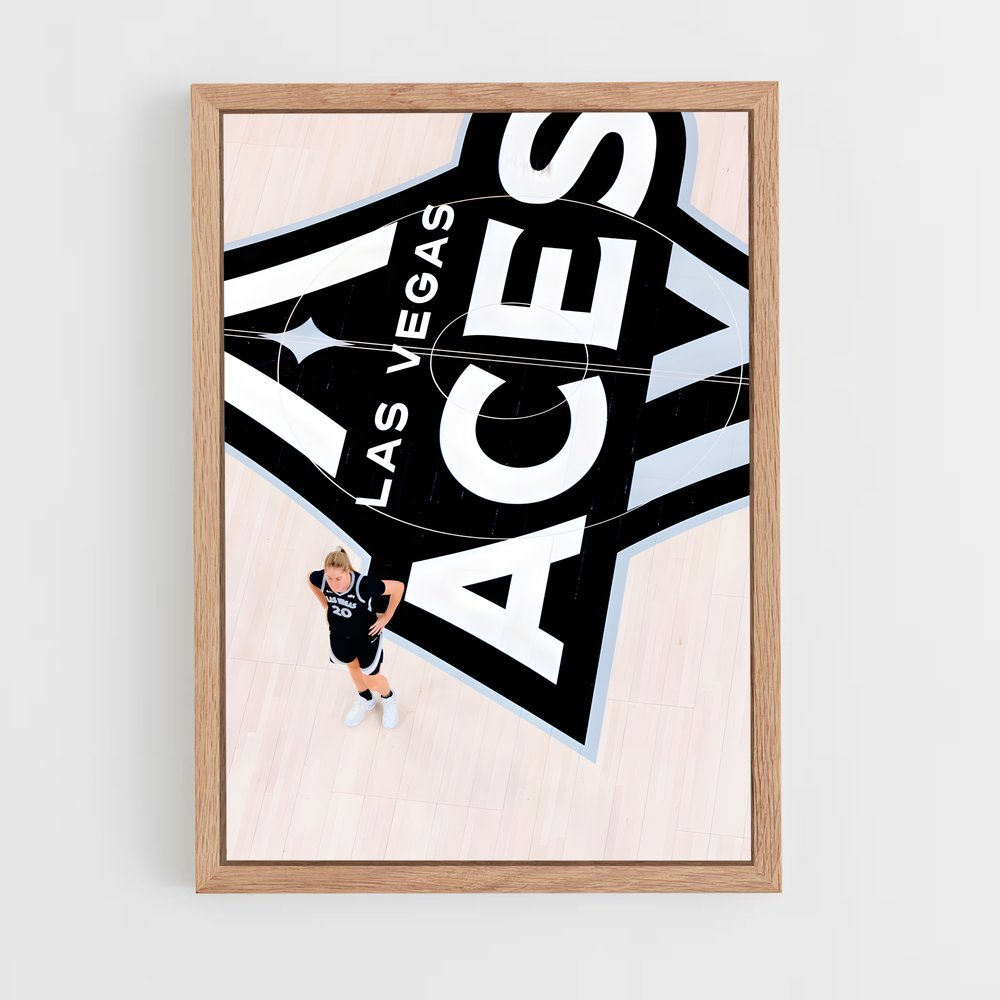 ap-las vegas aces-4 cadre Bois clair