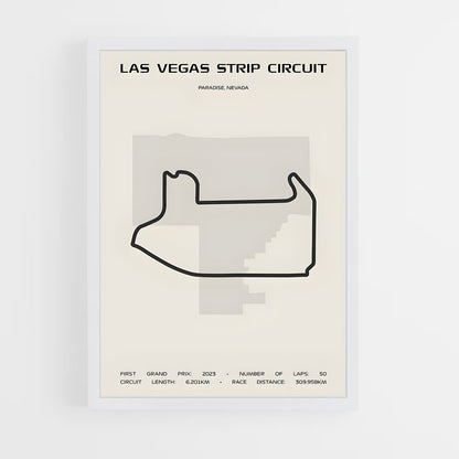 ap-las vegas street circuit-6 cadre Blanc