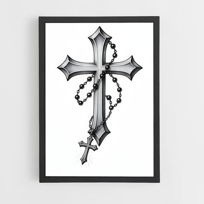 ap-latin cross-5 cadre Noir