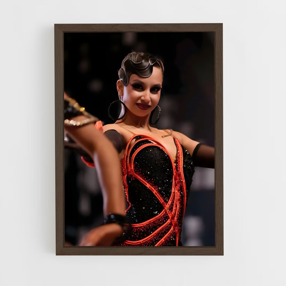 ap-latin dance-1 cadre Bois foncé