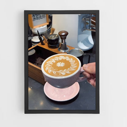 ap-latte art-3 cadre Noir