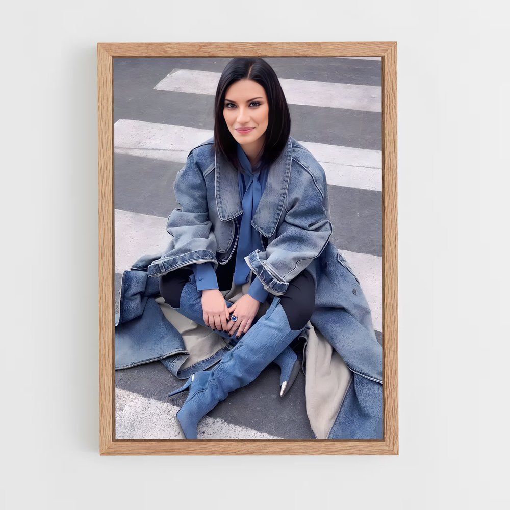 ap-laura pausini-1 cadre Bois clair