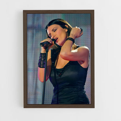 ap-laura pausini-8 cadre Bois foncé