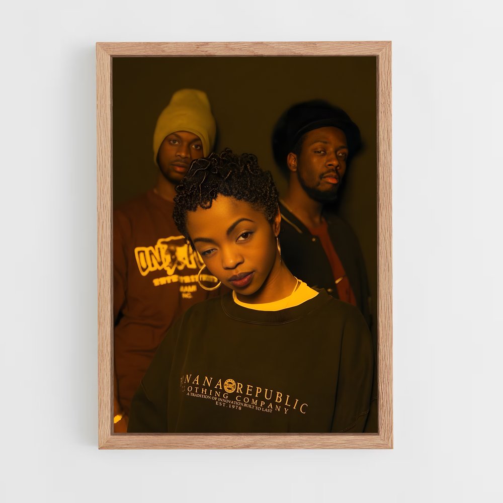 ap-lauryn hill-2 cadre Bois clair
