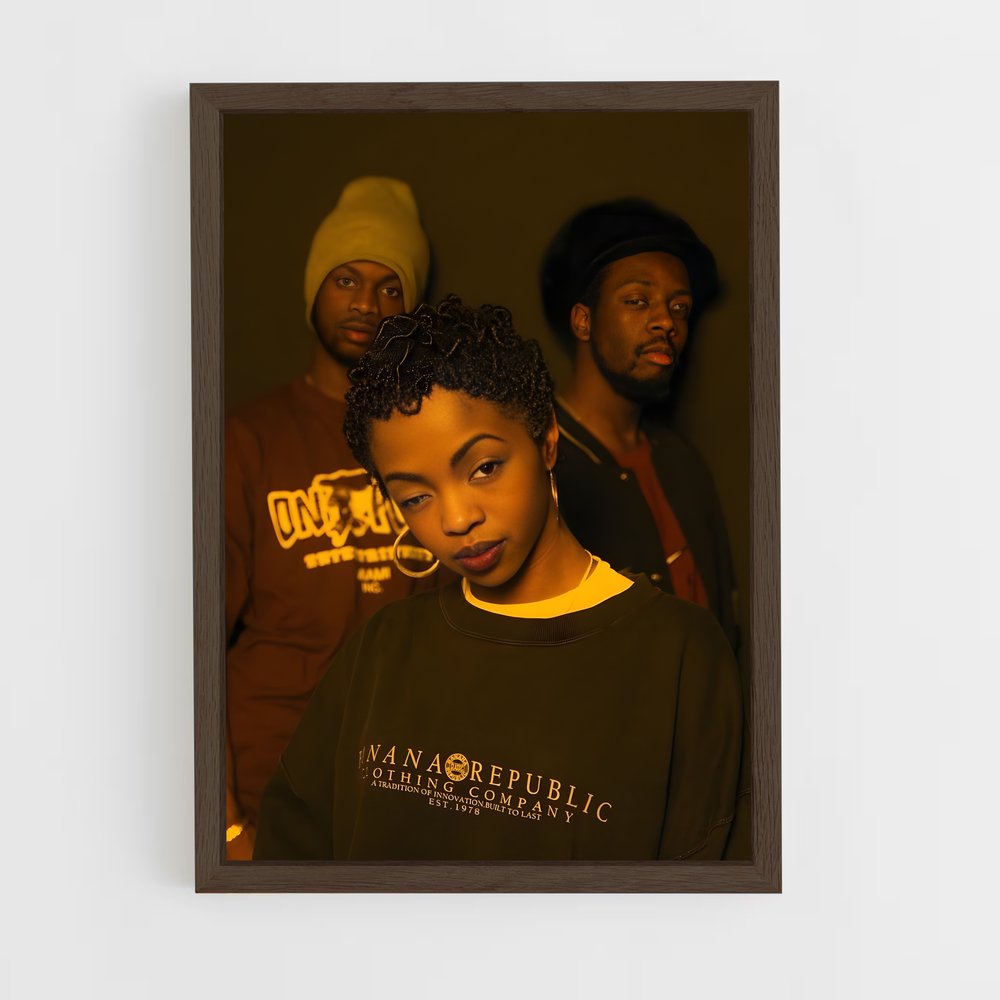 ap-lauryn hill-2 cadre Bois foncé