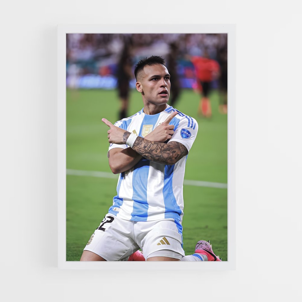 ap-lautaro martinez-8 cadre Blanc