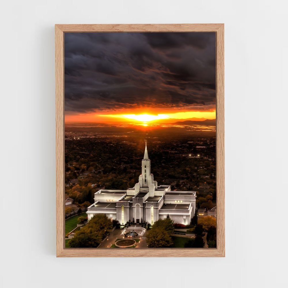 ap-lds temple-7 cadre Bois clair
