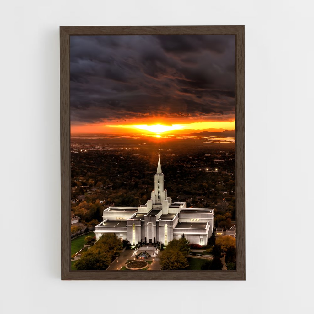ap-lds temple-7 cadre Bois foncé
