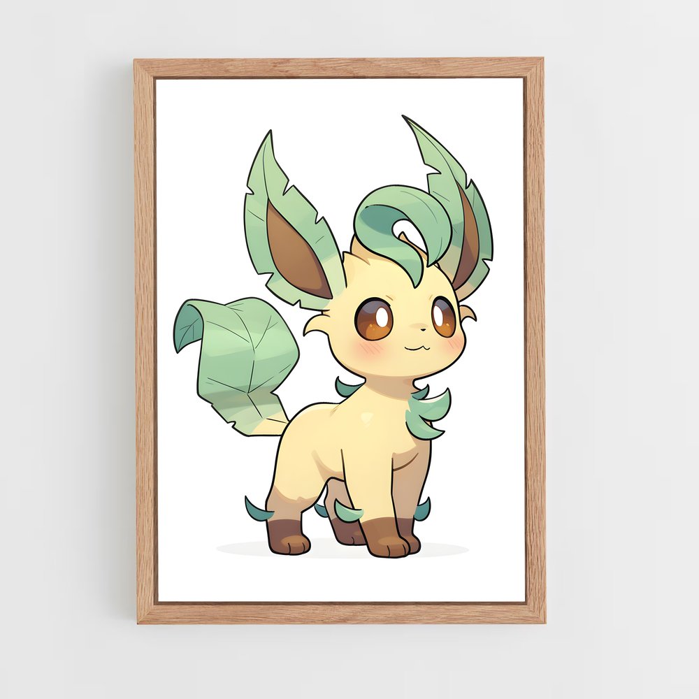 ap-leafeon-3 cadre Bois clair