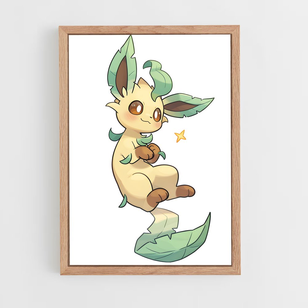 ap-leafeon-8 cadre Bois clair