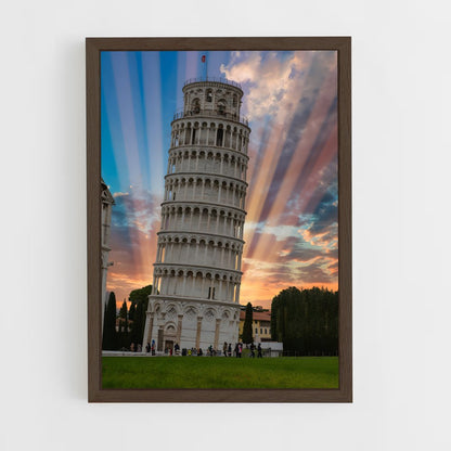ap-leaning tower pisa-1 cadre Bois foncé