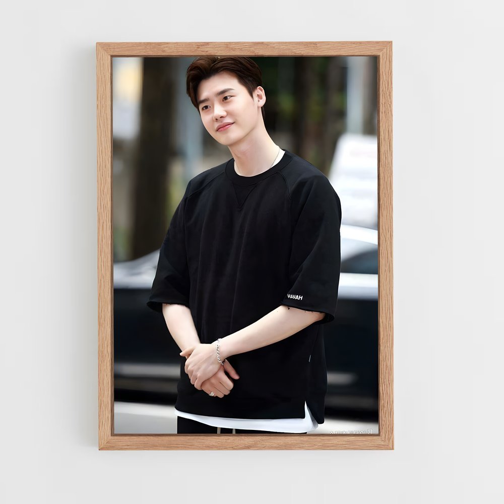 ap-lee jong-suk-13 cadre Bois clair