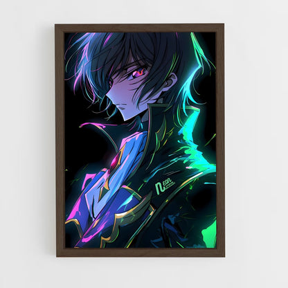 ap-lelouch lamperouge-3 cadre Bois foncé