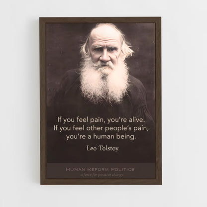 ap-leo tolstoy-1 cadre Bois foncé