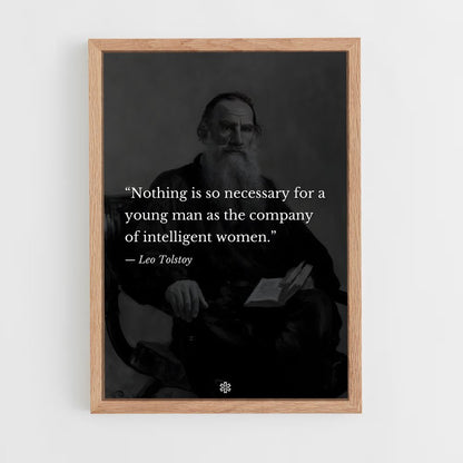 ap-leo tolstoy-7 cadre Bois clair