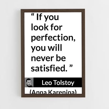 ap-leo tolstoy-8 cadre Bois foncé