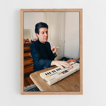 ap-leonard cohen-1 cadre Bois clair