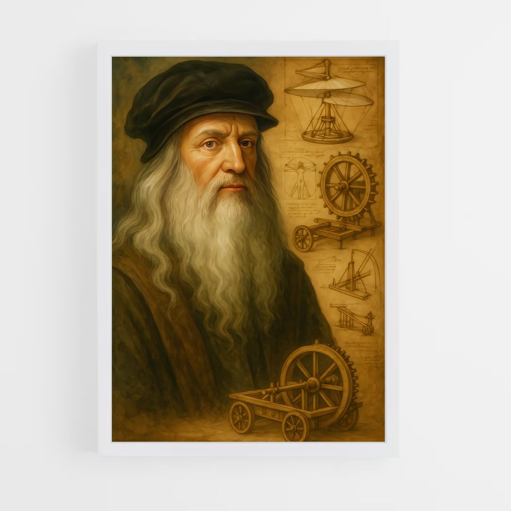 ap-leonardo da vinci-3 cadre Blanc