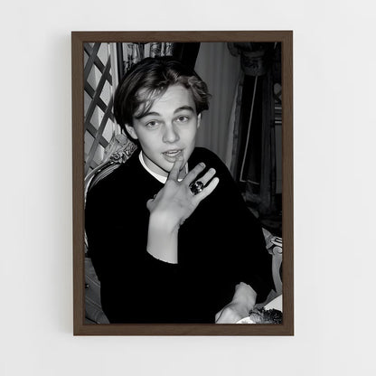 ap-leonardo dicaprio-4 cadre Bois foncé
