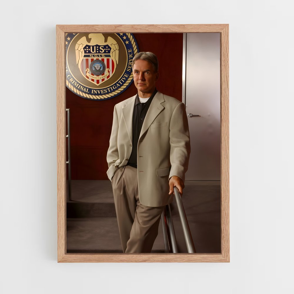 ap-leroy jethro gibbs-6 cadre Bois clair
