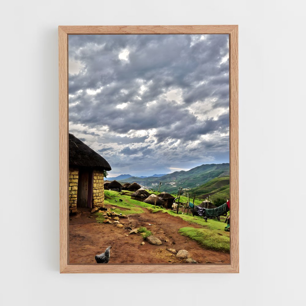 ap-lesotho-4 cadre Bois clair