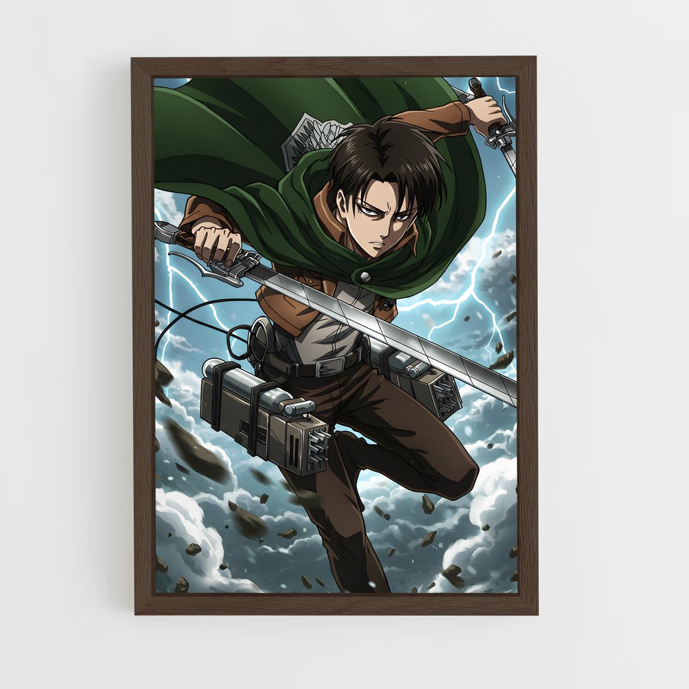 ap-levi ackerman-2 cadre Bois foncé