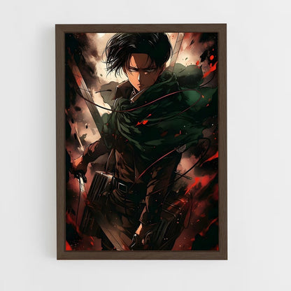 ap-levi ackerman-8 cadre Bois foncé