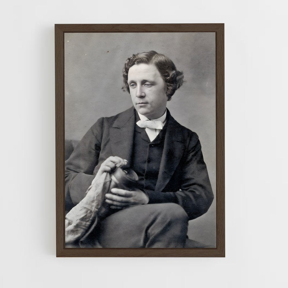 ap-lewis carroll-1 cadre Bois foncé