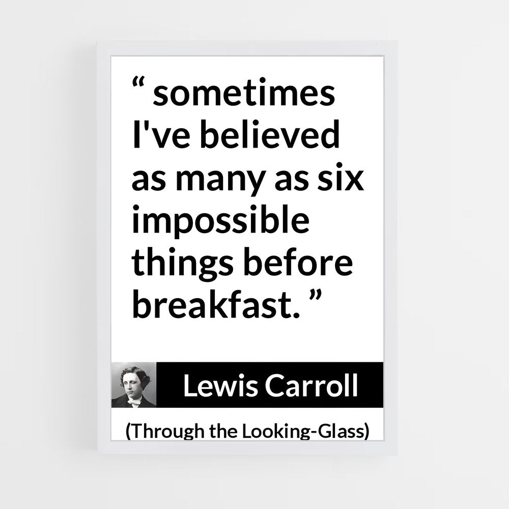 ap-lewis carroll-3 cadre Blanc