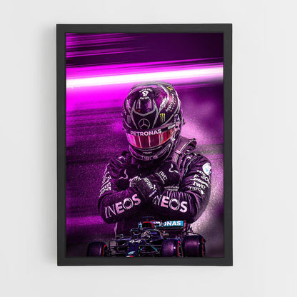 ap-lewis hamilton-4 cadre Noir