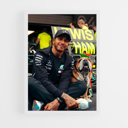 ap-lewis hamilton-5 cadre Blanc