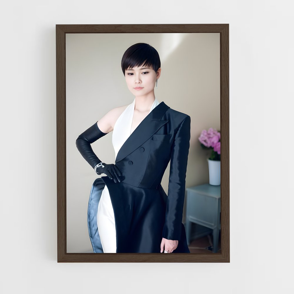 ap-li yuchun-6 cadre Bois foncé