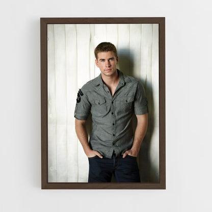 ap-liam hemsworth-3 cadre Bois foncé