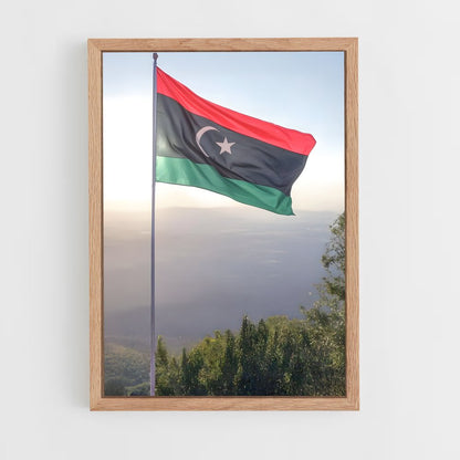 ap-libya flag-1 cadre Bois clair