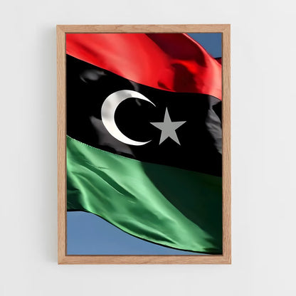 ap-libya flag-3 cadre Bois clair