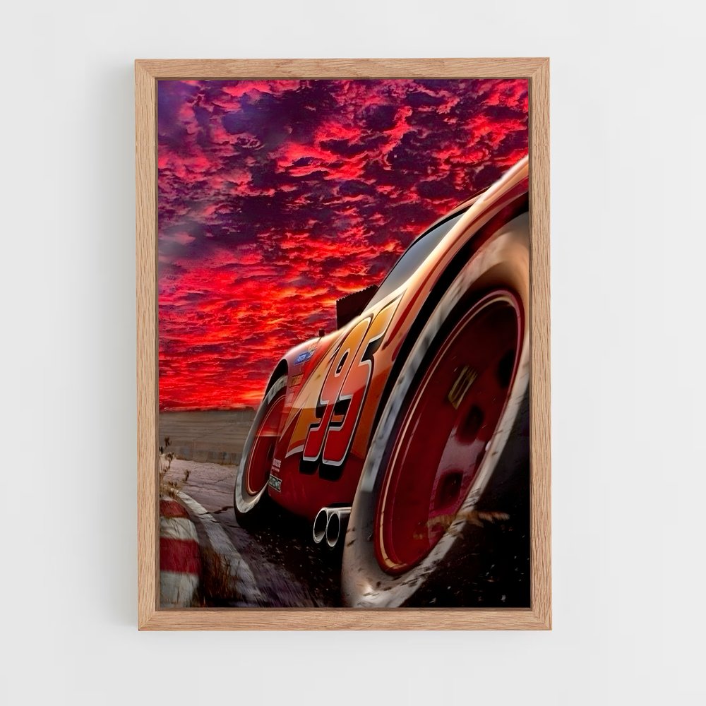 ap-lightning mcqueen cars-7 cadre Bois clair