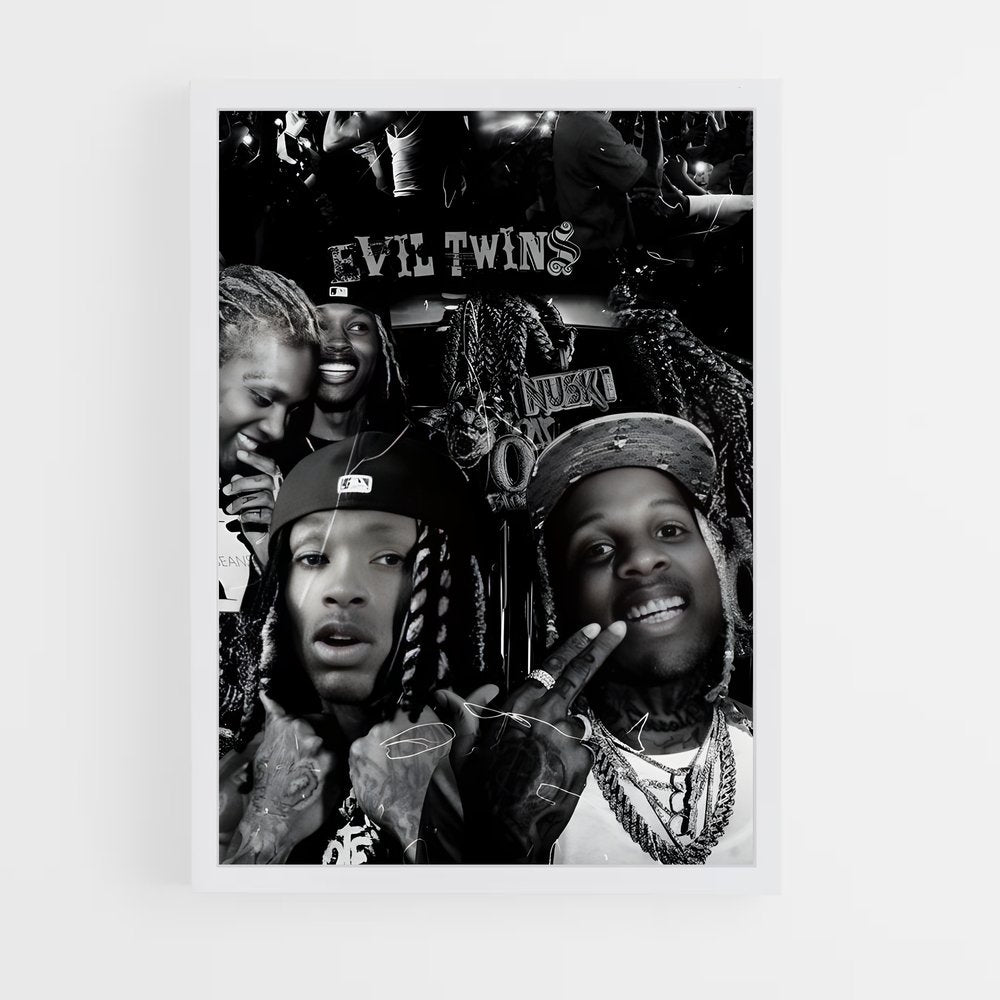 ap-lil durk-3 cadre Blanc