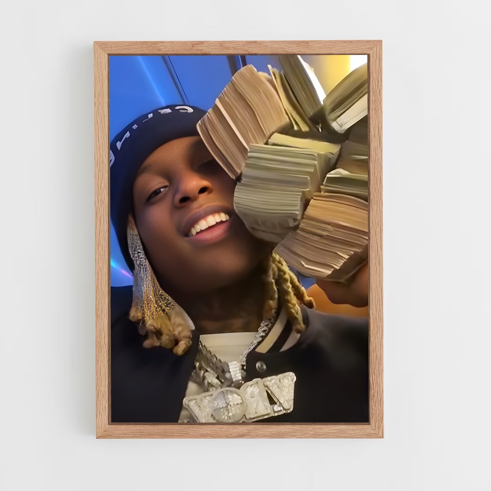 ap-lil durk-8 cadre Bois clair