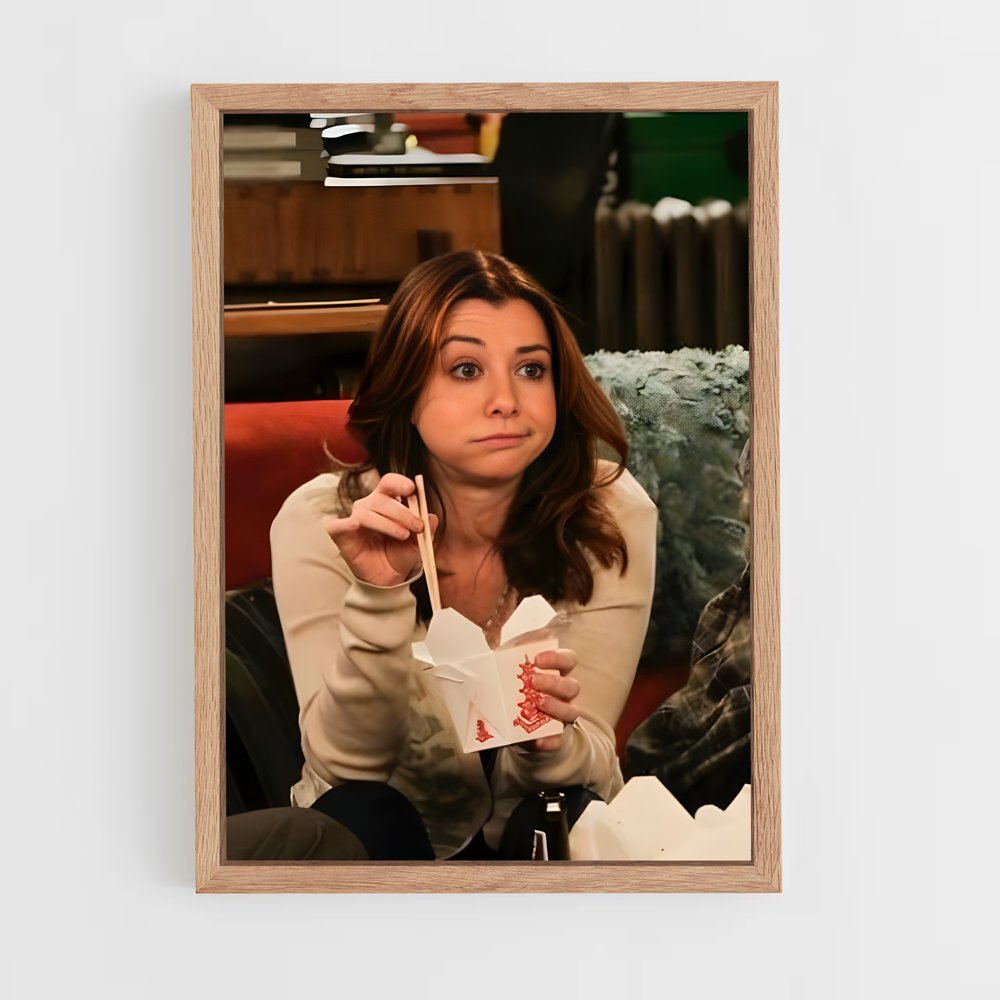 ap-lily aldrin-1 cadre Bois clair
