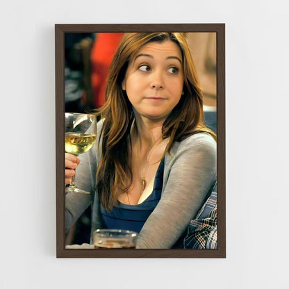 ap-lily aldrin-2 cadre Bois foncé