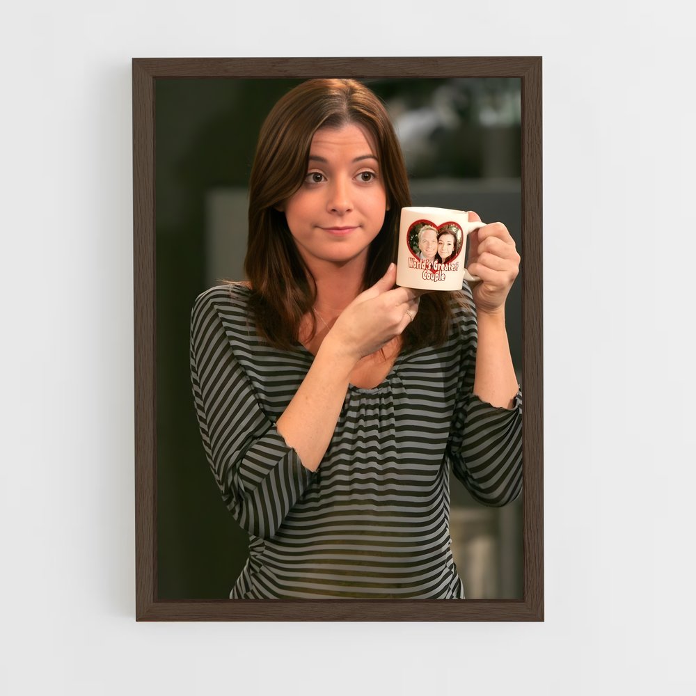 ap-lily aldrin-3 cadre Bois foncé