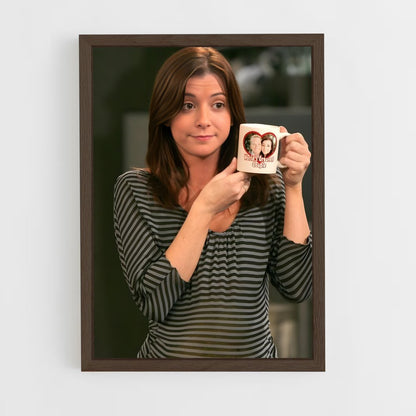 ap-lily aldrin-3 cadre Bois foncé