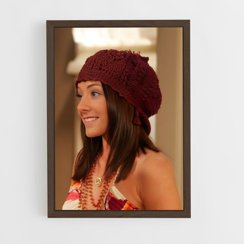 ap-lily aldrin-4 cadre Bois foncé