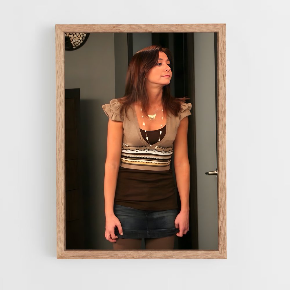 ap-lily aldrin-6 cadre Bois clair