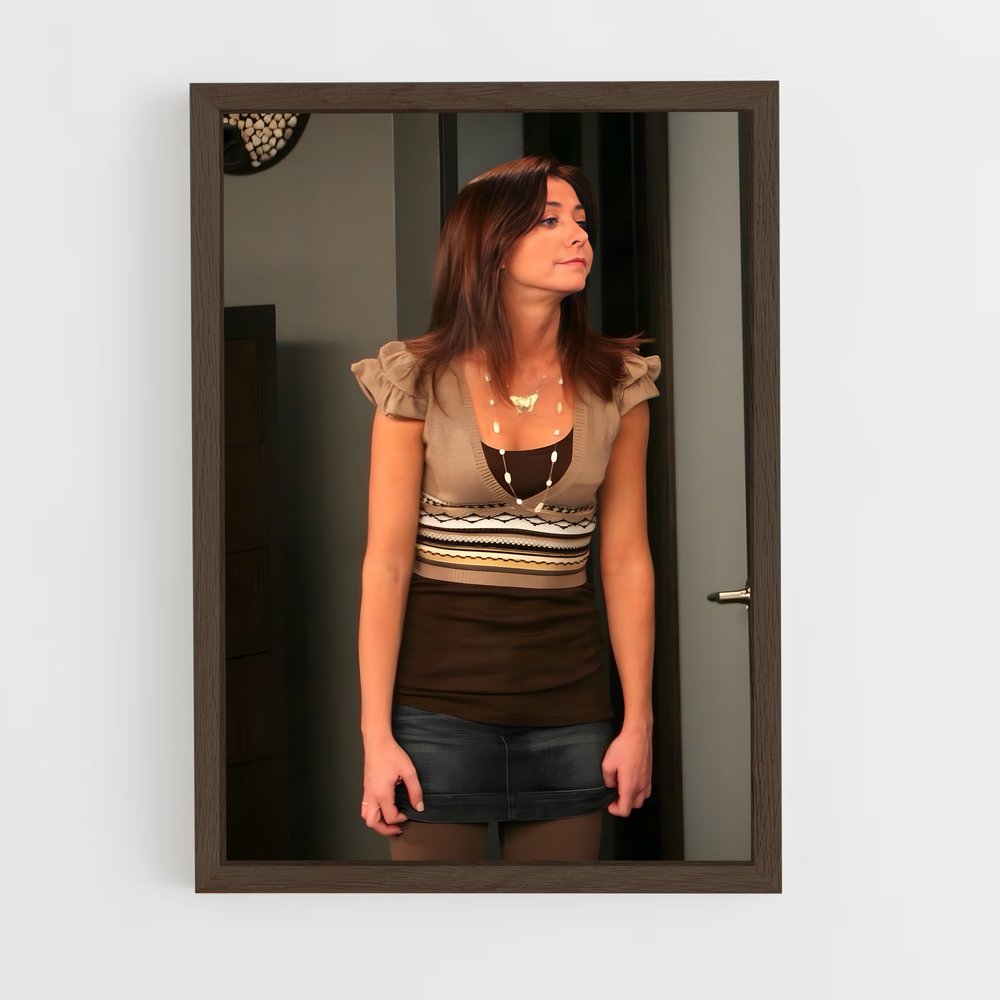 ap-lily aldrin-6 cadre Bois foncé