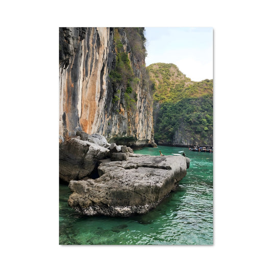 Poster Limestone cliff 94634