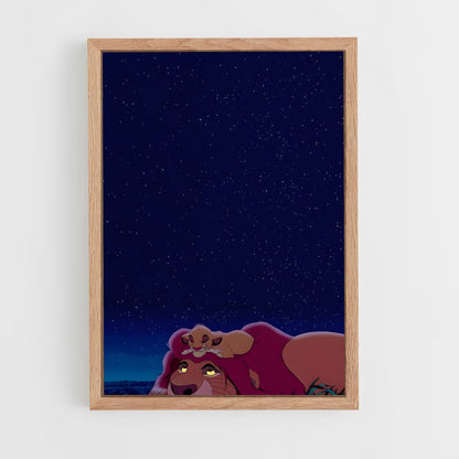 ap-lion king-2 cadre Bois clair