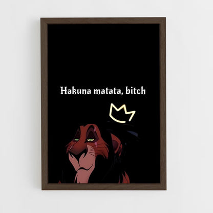 ap-lion king-3 cadre Bois foncé