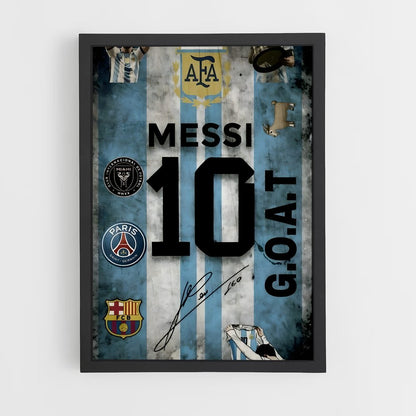 ap-lionel messi-14 cadre Noir