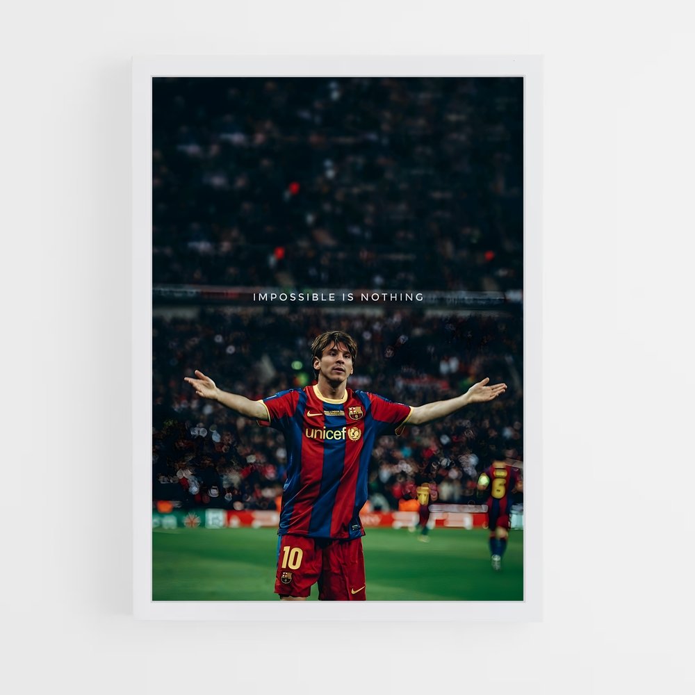 ap-lionel messi-17 cadre Blanc